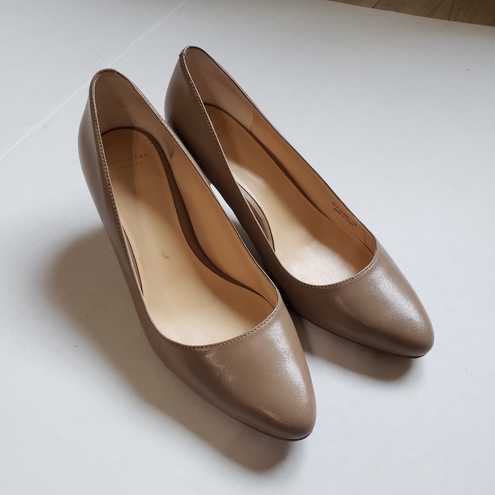 7.5 B G14 Toupe Women's Cole Haan heels - Picture 5 of 6